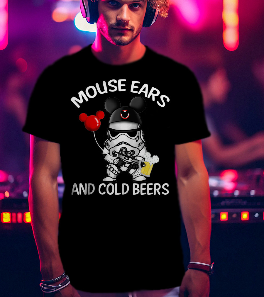 Mouse Ears And Cold Beers Stormtrooper T-Shirt