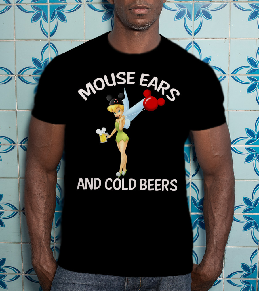 Mouse Ears And Cold Beers Tinker Bell T-Shirt