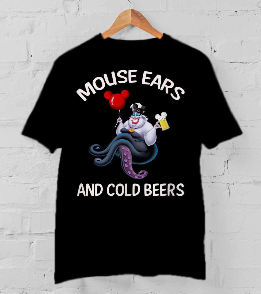 Mouse Ears And Cold Beers Ursula Balloon Beer Mug T-Shirt