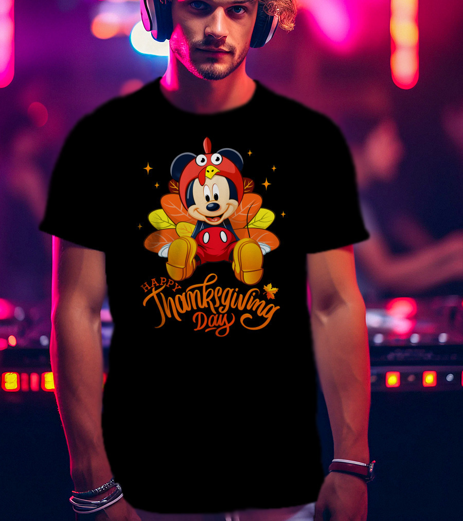 Mickey Happy Thanksgiving Day T-Shirt