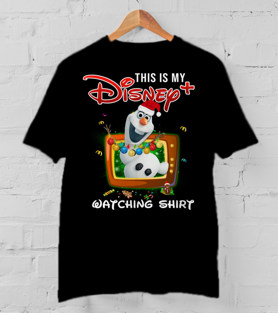 This Is My Disney Plus Olaf Watching T-Shirt