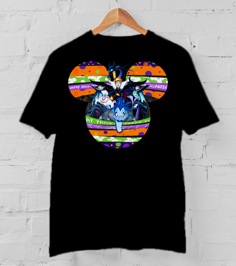 Happy Halloween Trick Or Treat Villains T-Shirt