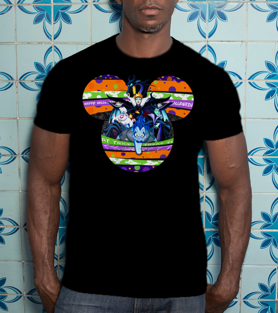 Happy Halloween Trick Or Treat Villains T-Shirt