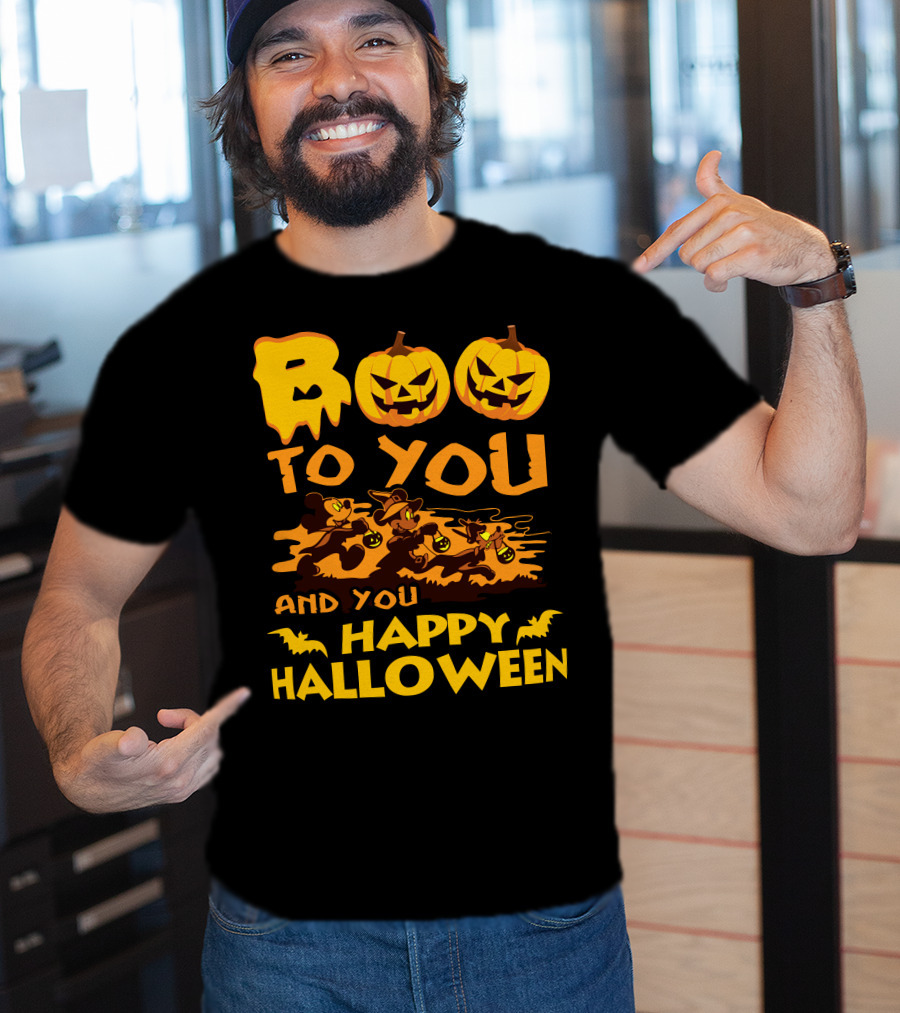 Boo To You And You Happy Halloween T-Shirt