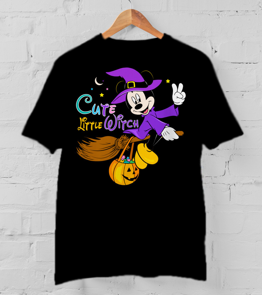 Cute Little Witch Halloween T-Shirt