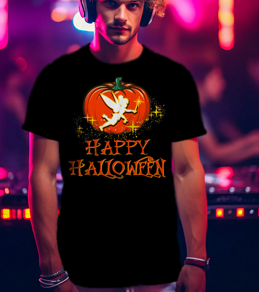 Happy Halloween Pumpkin Fairy Wand Sparkles T-Shirt