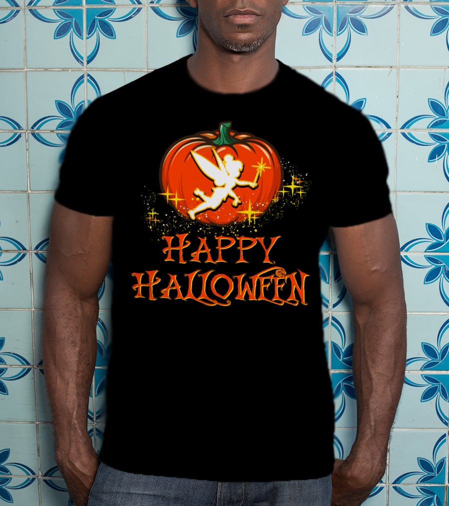Happy Halloween Pumpkin Fairy Wand Sparkles T-Shirt