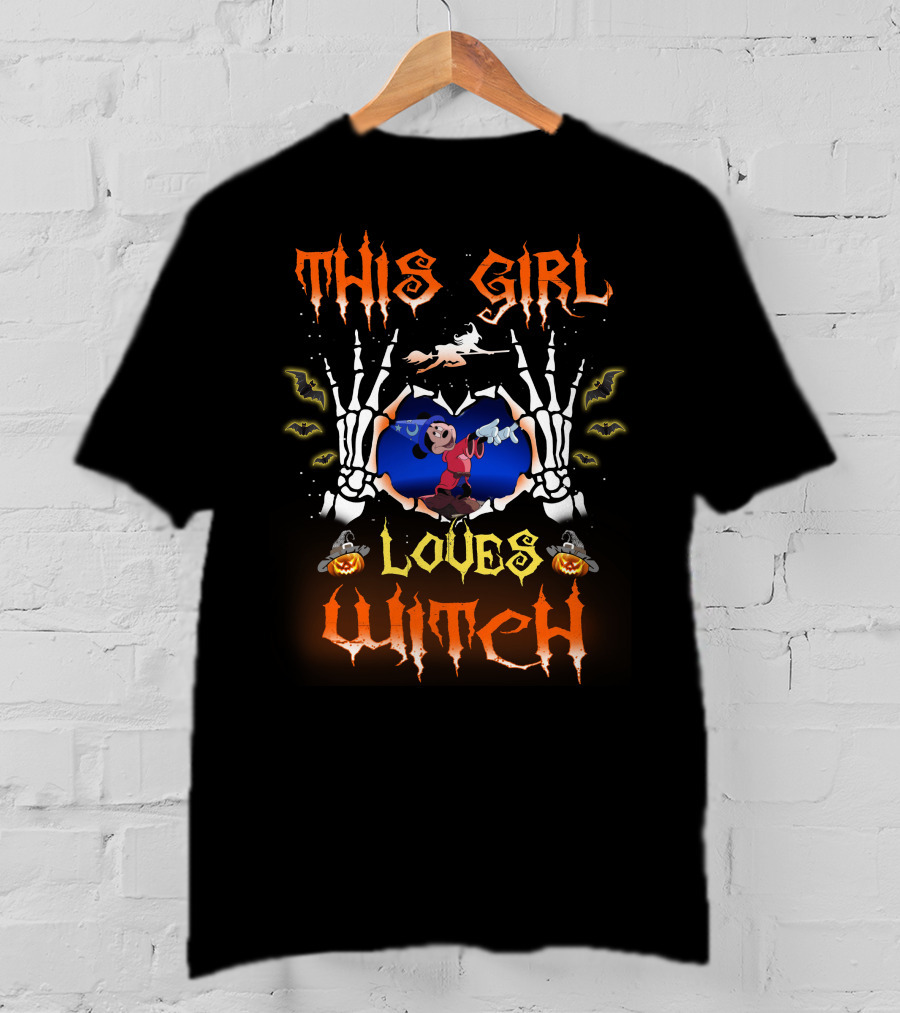 This Girl Loves Witch Halloween 85 T-Shirt