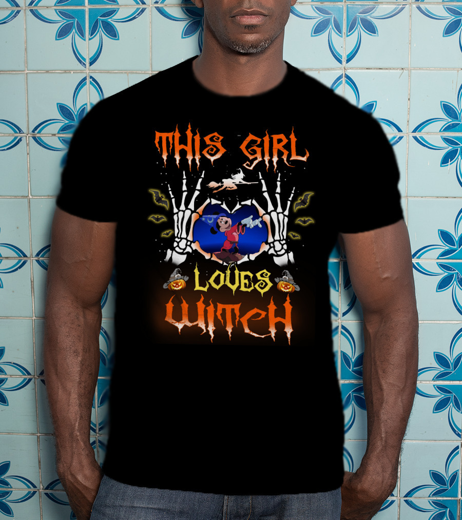 This Girl Loves Witch Halloween 85 T-Shirt