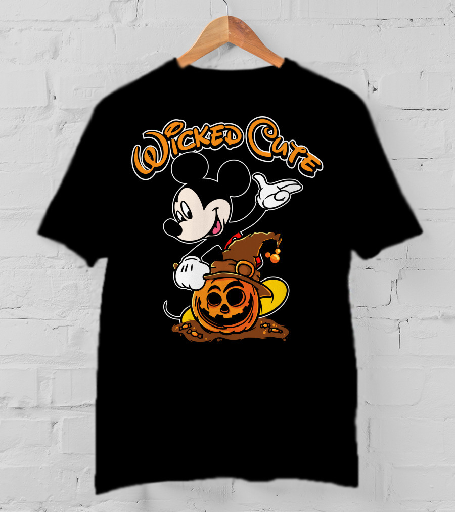 Wicked Cute Halloween 91 Pumpkin Mickey T-Shirt