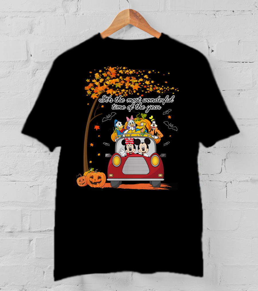 It's The Most Wonderful Time Of The Year With Mickey Minnie And Friends In Halloween Adventure T-Shirt