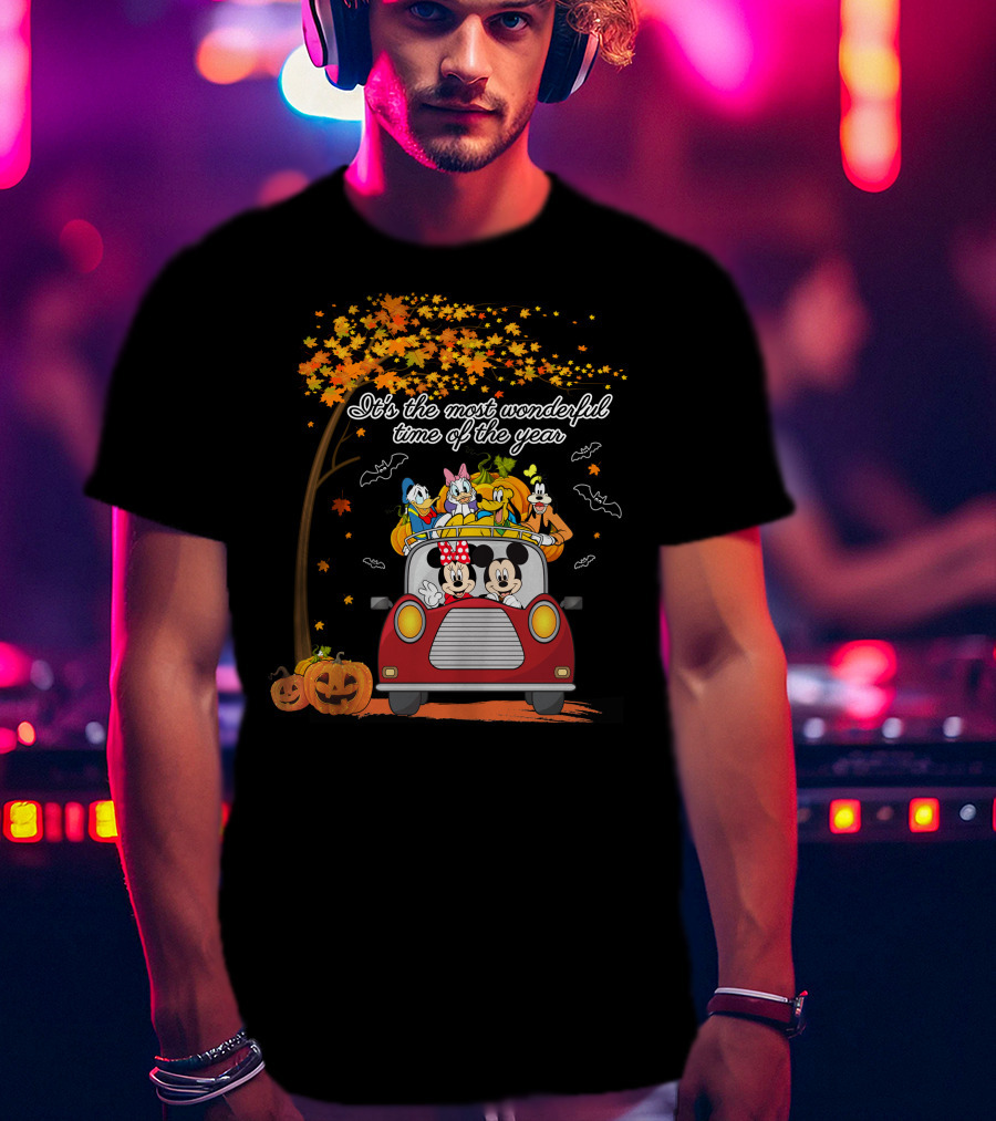 It's The Most Wonderful Time Of The Year With Mickey Minnie And Friends In Halloween Adventure T-Shirt