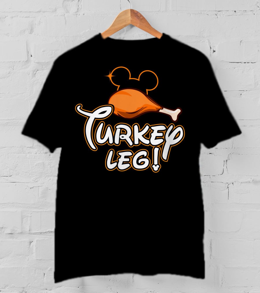 Turkey Leg Thanksgiving 29 Mickey Mouse Ears T-Shirt