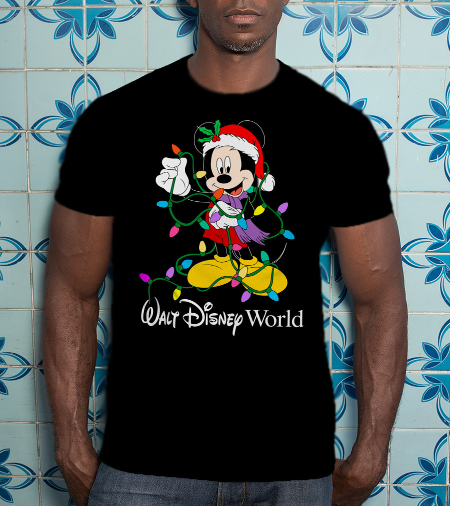 Walt Disney World Mickey Mouse Christmas Lights T-Shirt