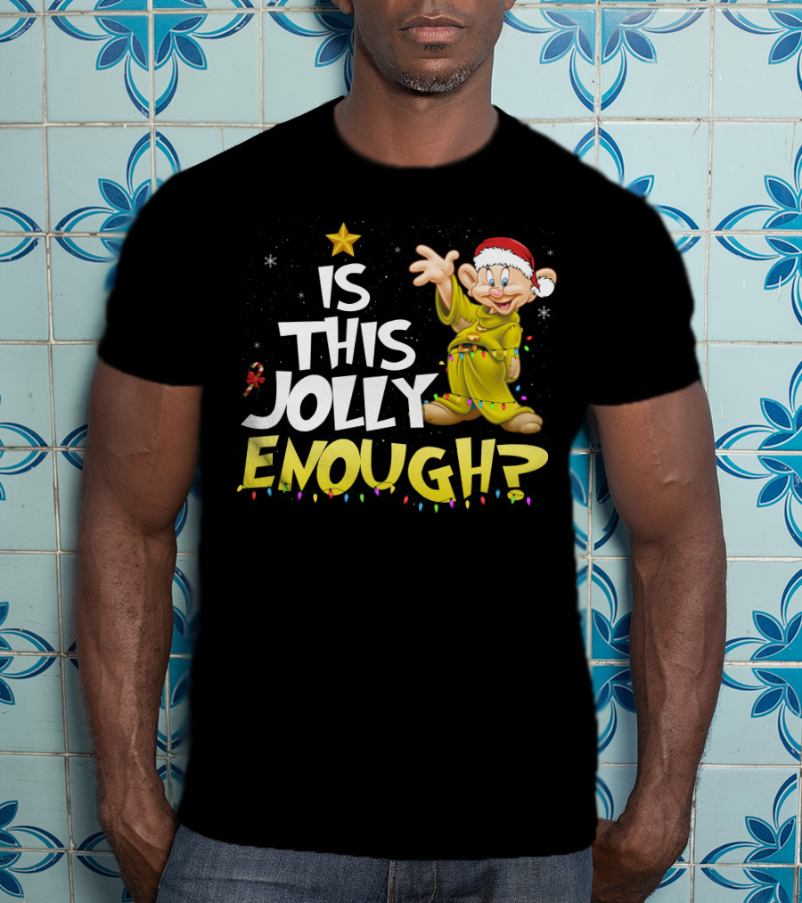 Is This Jolly Enough Dopey Christmas Lights T-Shirt