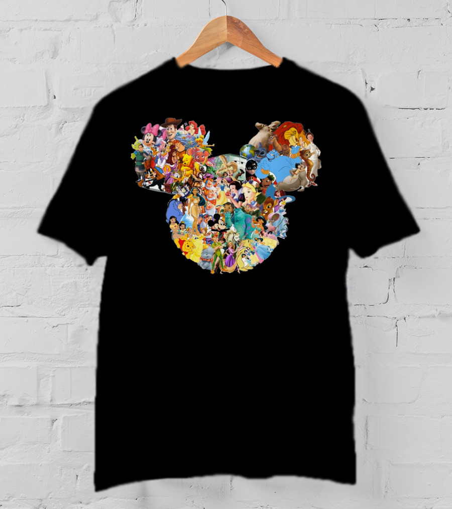 Disney Mickey Mouse Icon With Classic And Modern Characters T-Shirt