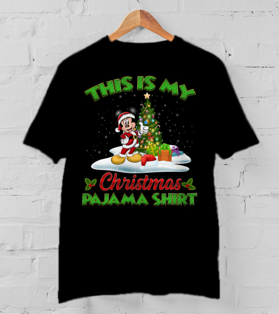 This Is My Christmas Pajama Shirt Mickey T-Shirt