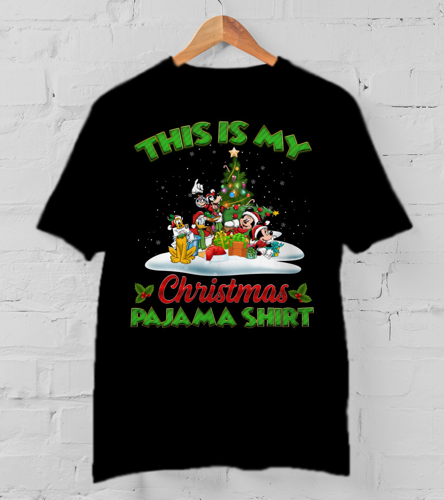 This Is My Christmas Pajama Shirt Mickey And Friend Christmas T-Shirt