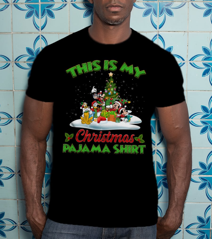 This Is My Christmas Pajama Shirt Mickey And Friend Christmas T-Shirt