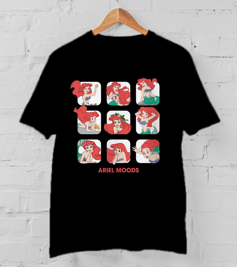 Ariel Moods Disney The Little Mermaid Expressions T-Shirt