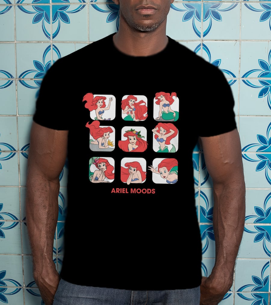 Ariel Moods Disney The Little Mermaid Expressions T-Shirt