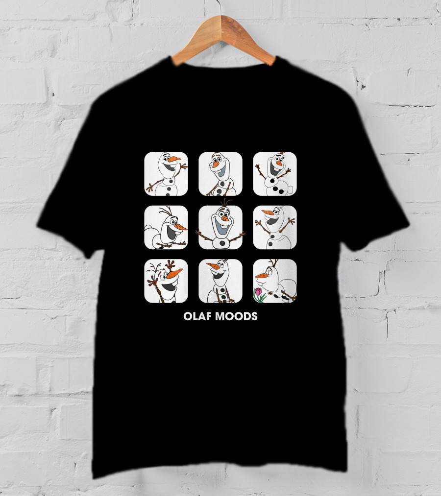 Olaf Moods Disney Frozen Character Faces Collection T-Shirt