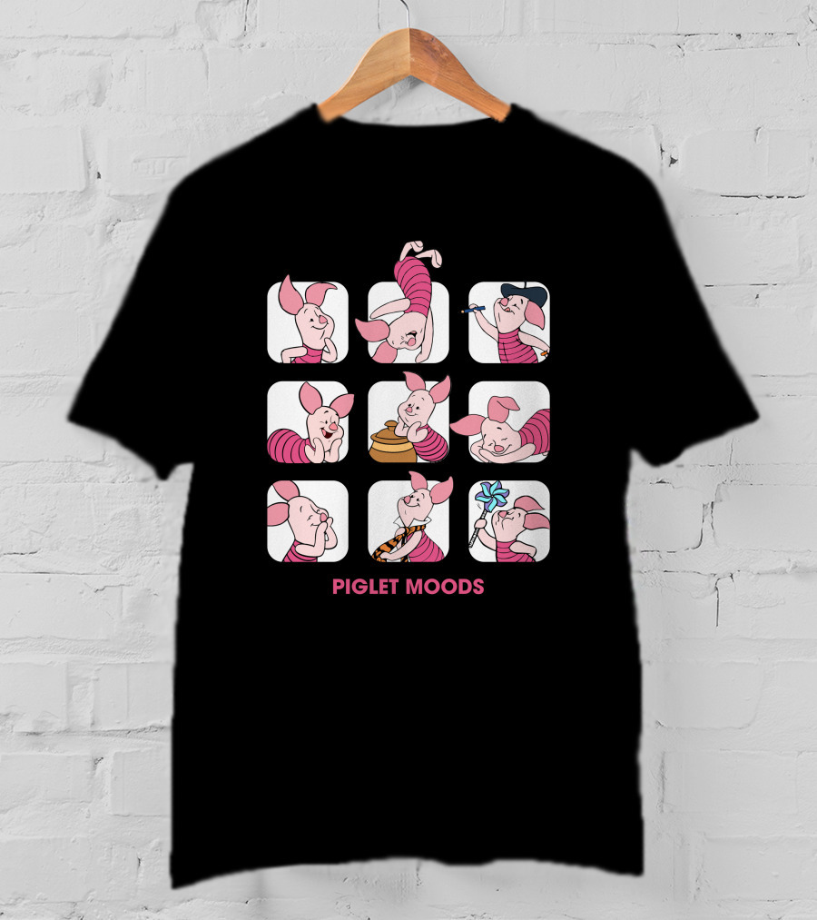 Piglet Moods Playful Expressions T-Shirt