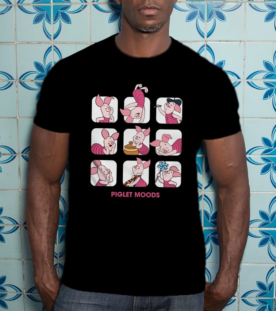 Piglet Moods Playful Expressions T-Shirt