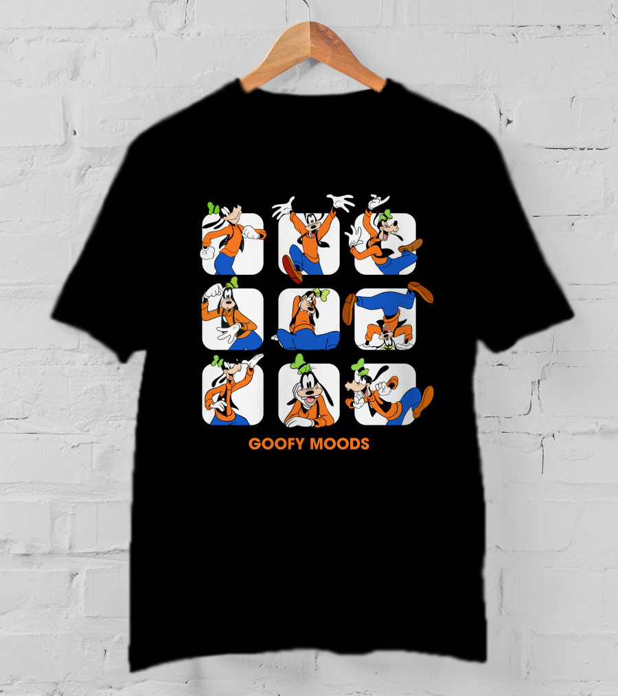 Goofy Moods Disney Character Expressions T-Shirt