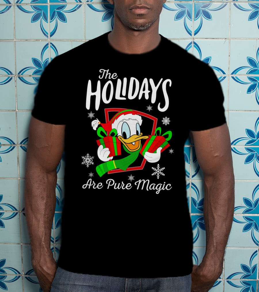 The Holidays Are Pure Magic Donald Duck Christmas Gifts T-Shirt