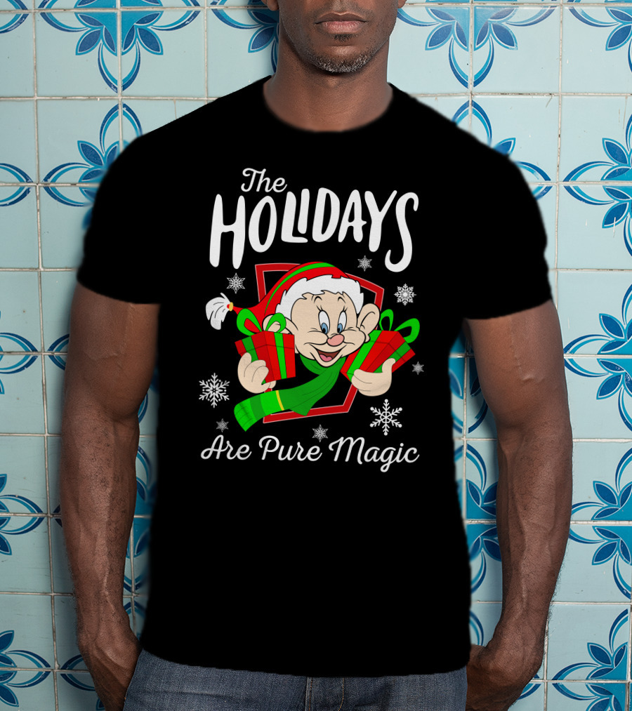 The Holidays Are Pure Magic Dopey Christmas Snowflakes T-Shirt