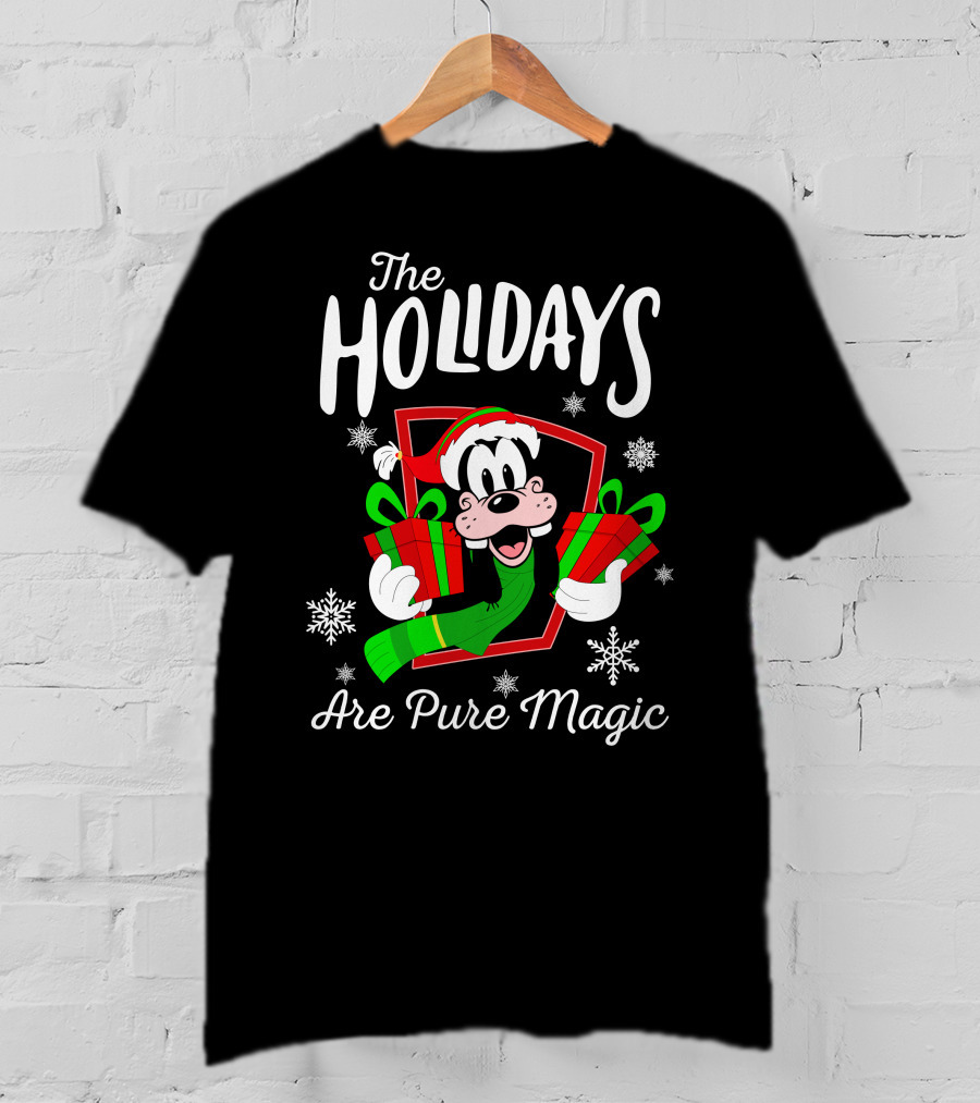 The Holidays Are Pure Magic Goofy Christmas T-Shirt