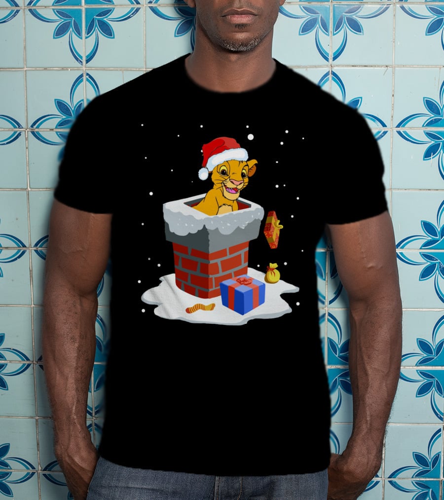 Simba Santa Chimney Christmas Festive Delight T-Shirt