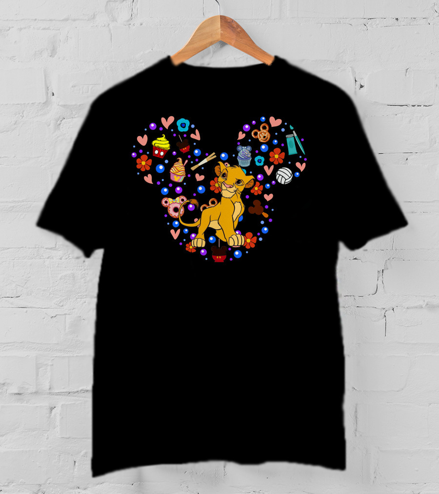 Simba Heart Disney Snacks And Treats T-Shirt