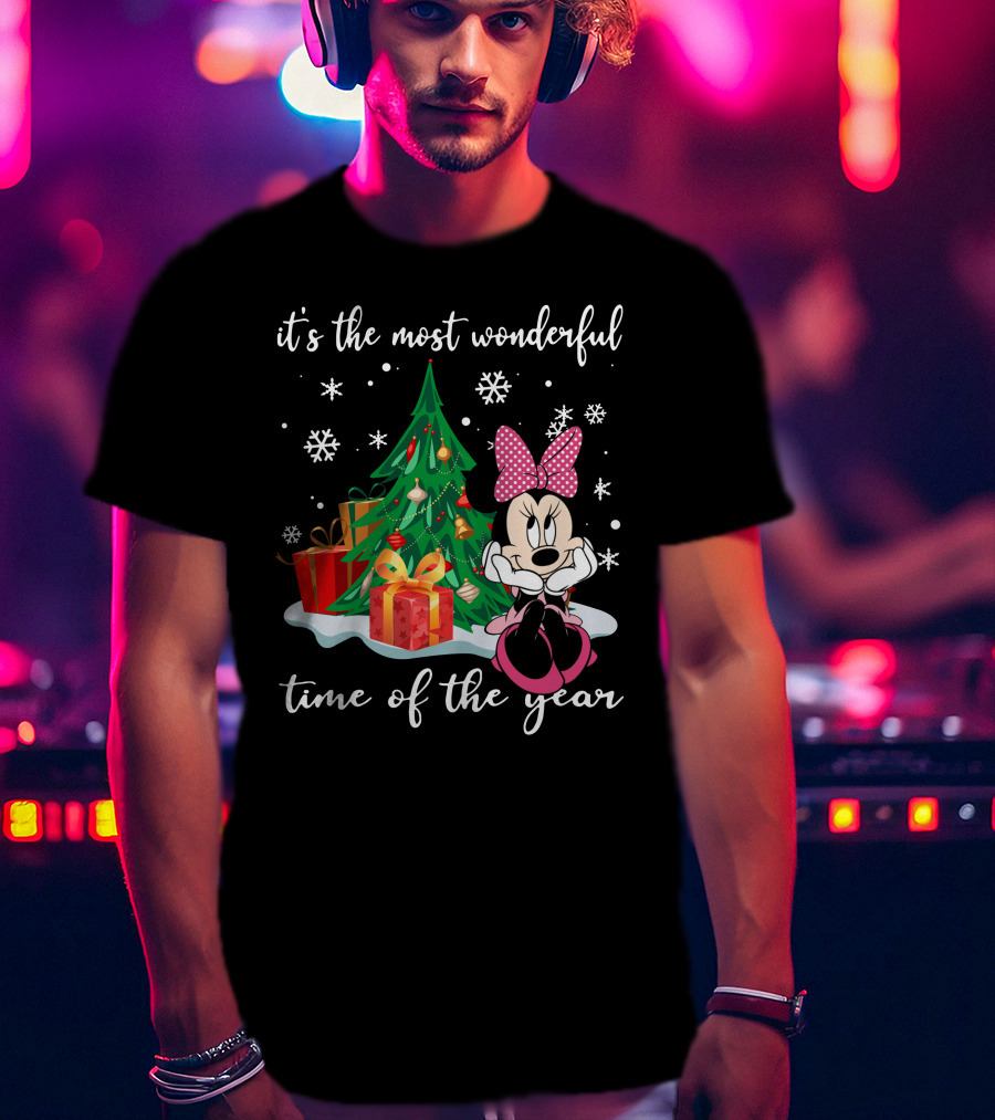 Minnie Mouse Christmas It's The Most Wonderful Time Of The Year T-Shirt