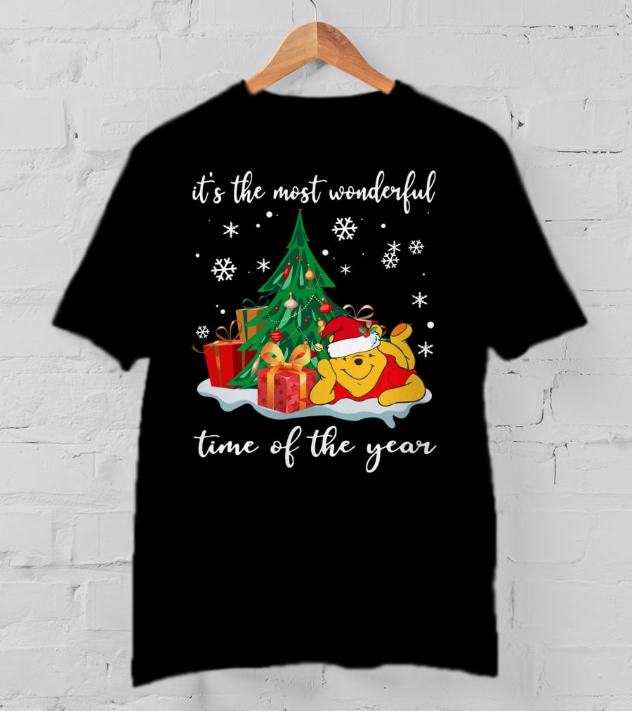 It's The Most Wonderful Time Of The Year Christmas Pooh T-Shirt