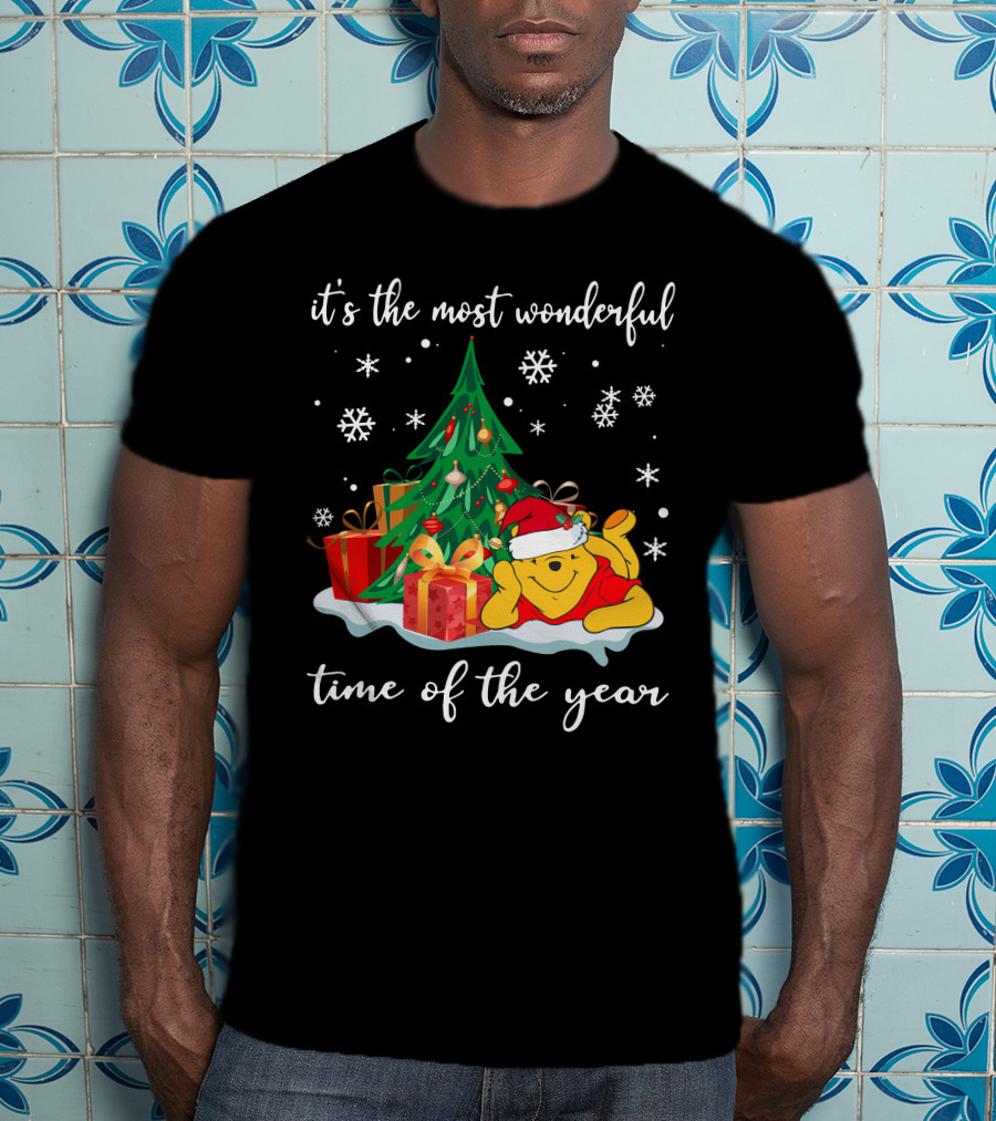 It's The Most Wonderful Time Of The Year Christmas Pooh T-Shirt