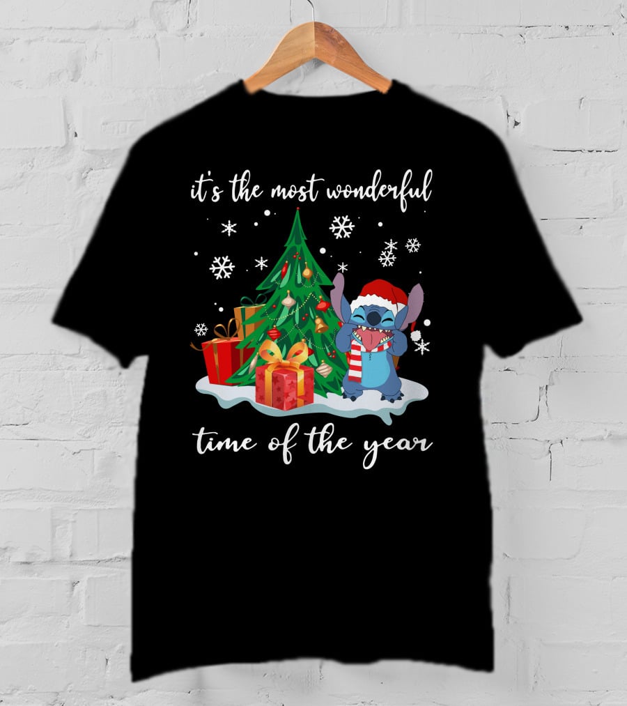 It's The Most Wonderful Time Of The Year Christmas Stitch T-Shirt
