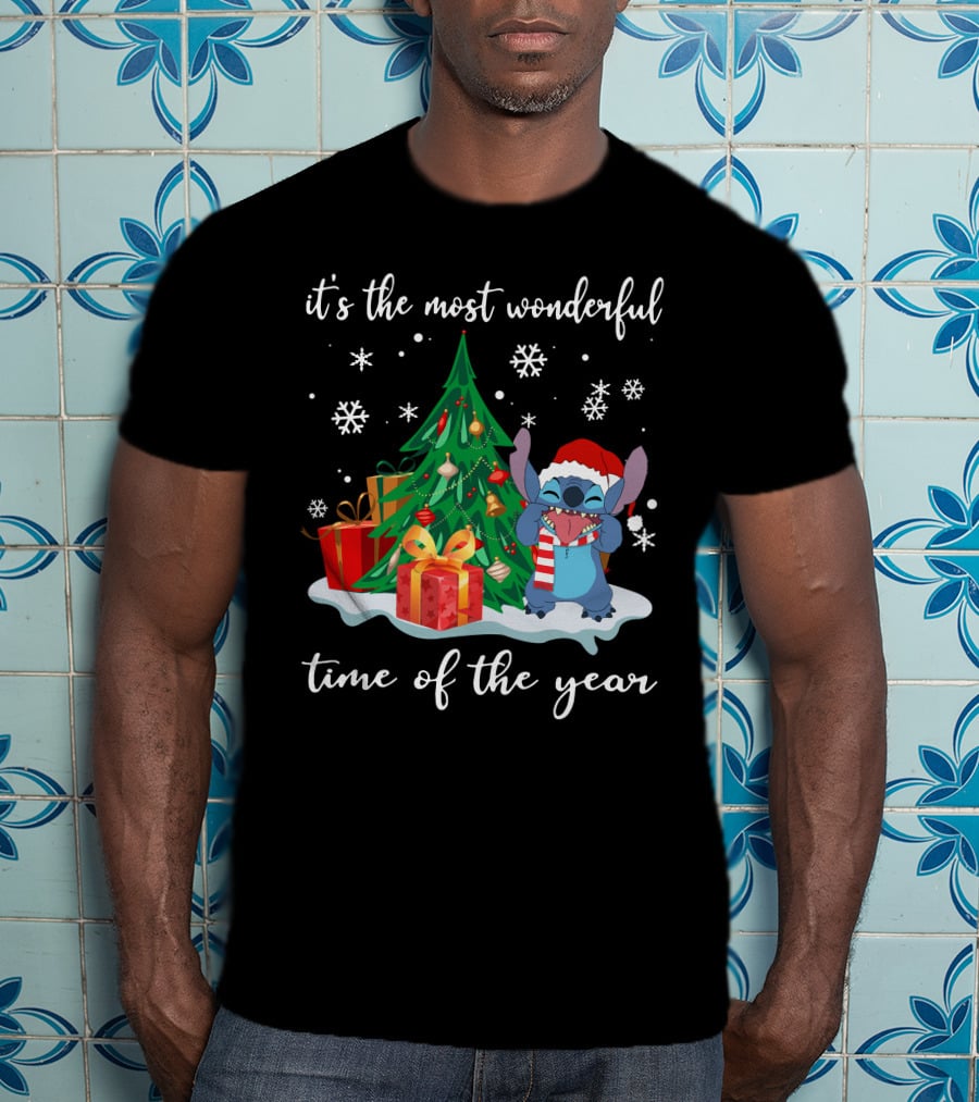 It's The Most Wonderful Time Of The Year Christmas Stitch T-Shirt