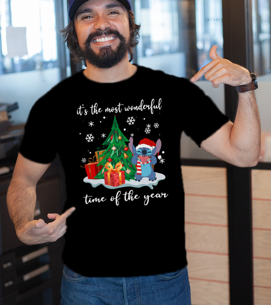 It's The Most Wonderful Time Of The Year Christmas Stitch T-Shirt