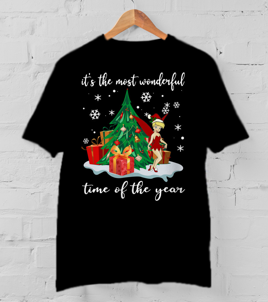 It's The Most Wonderful Time Of The Year Tinker Bell Holiday Scene T-Shirt