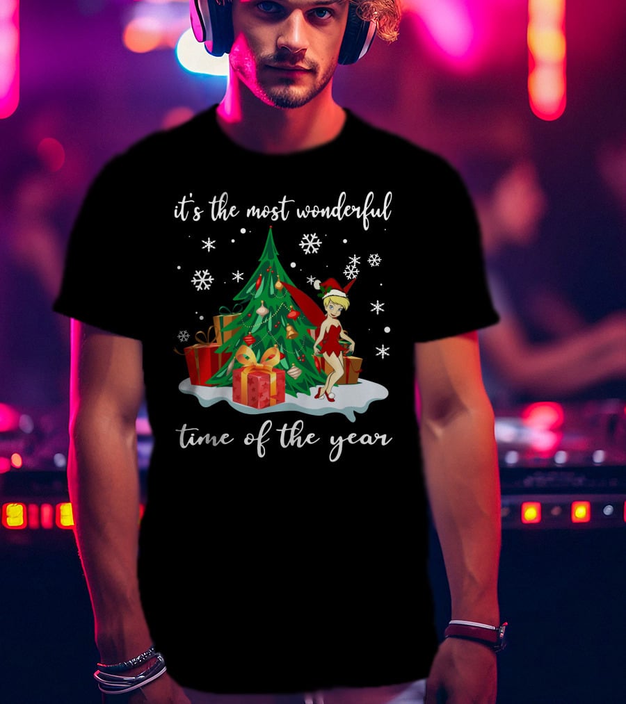 It's The Most Wonderful Time Of The Year Tinker Bell Holiday Scene T-Shirt