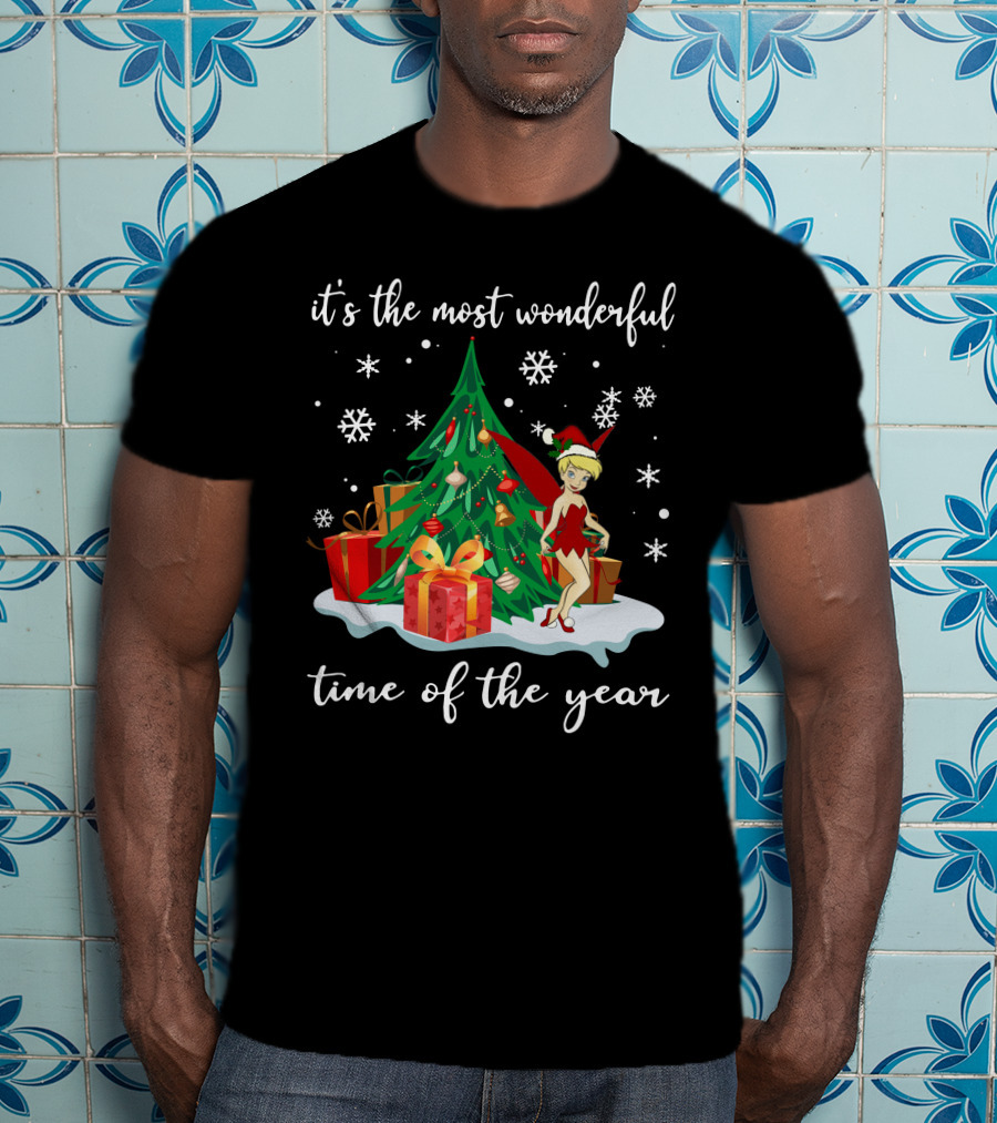 It's The Most Wonderful Time Of The Year Tinker Bell Holiday Scene T-Shirt