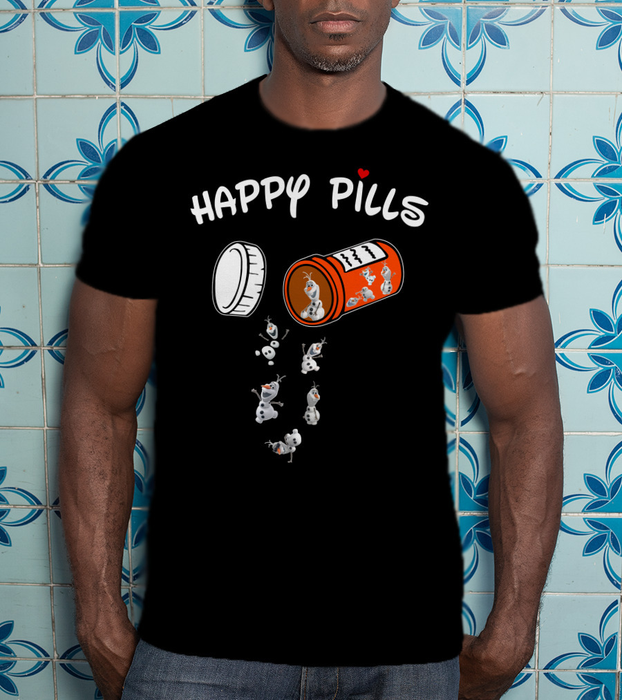 Happy Pills Olaf Capsule Spill T-Shirt