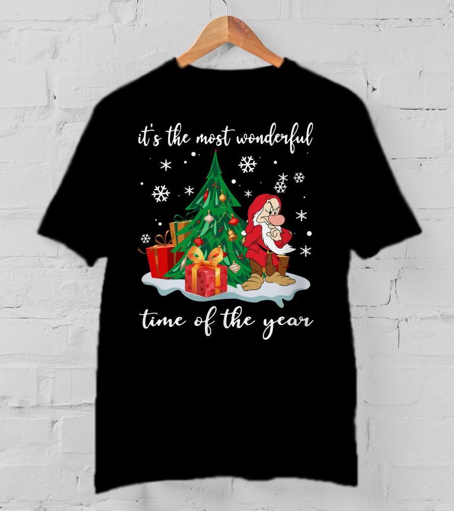It's The Most Wonderful Time Of The Year Grumpy Christmas Snow White T-Shirt