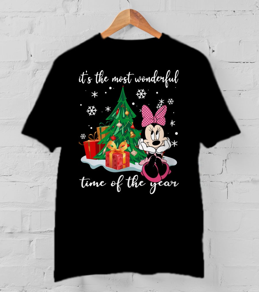 It's The Most Wonderful Time Of The Year Minnie Christmas Tree T-Shirt