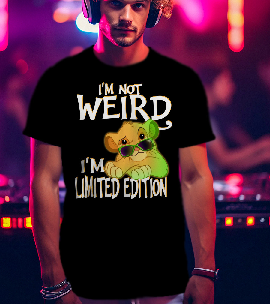 I'm Not Weird I'm Simba With Sunglasses T-Shirt