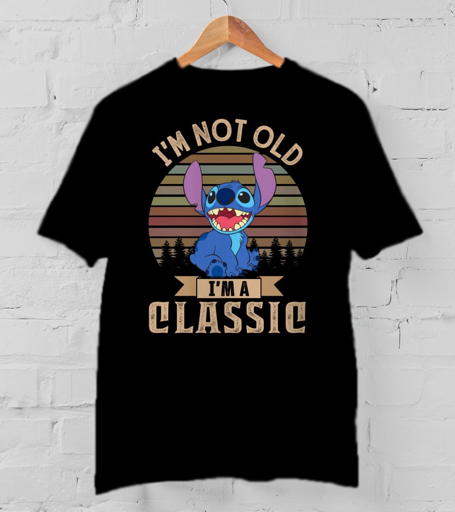 I'm Not Old I'm A Classic Stitch Retro Vintage Style T-Shirt