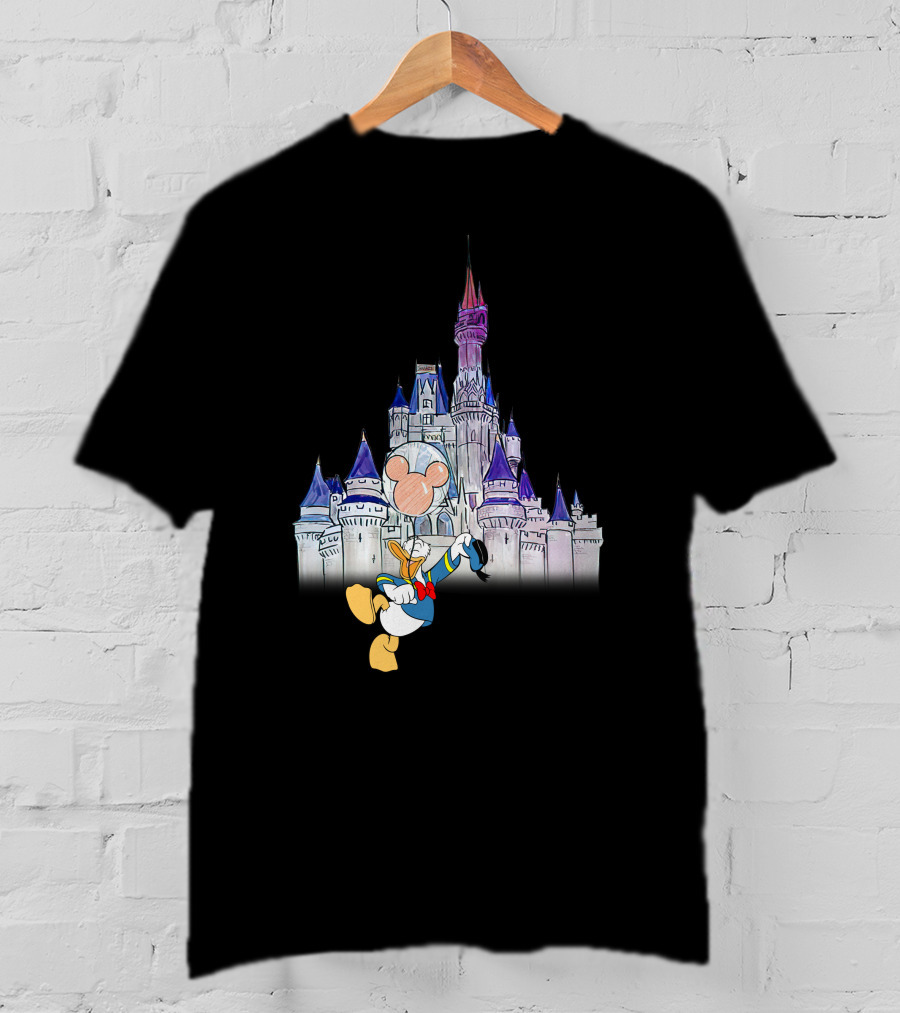 Donald Castle Mickey Balloon T-Shirt