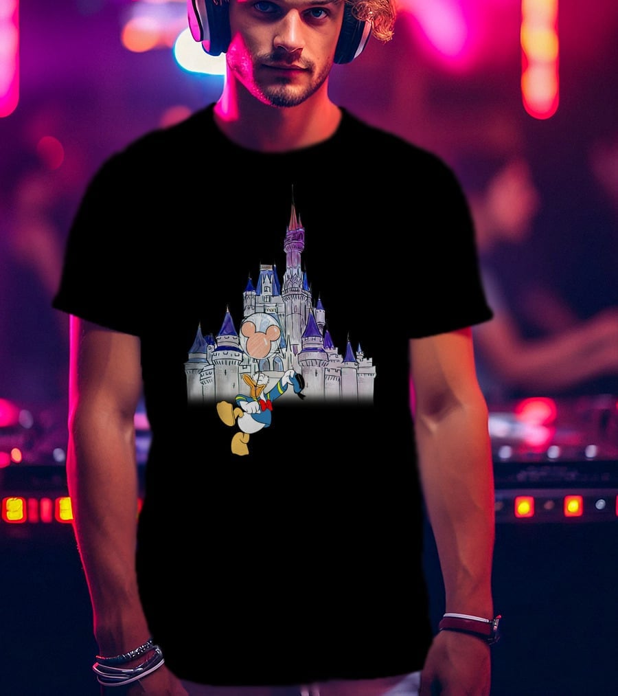 Donald Castle Mickey Balloon T-Shirt